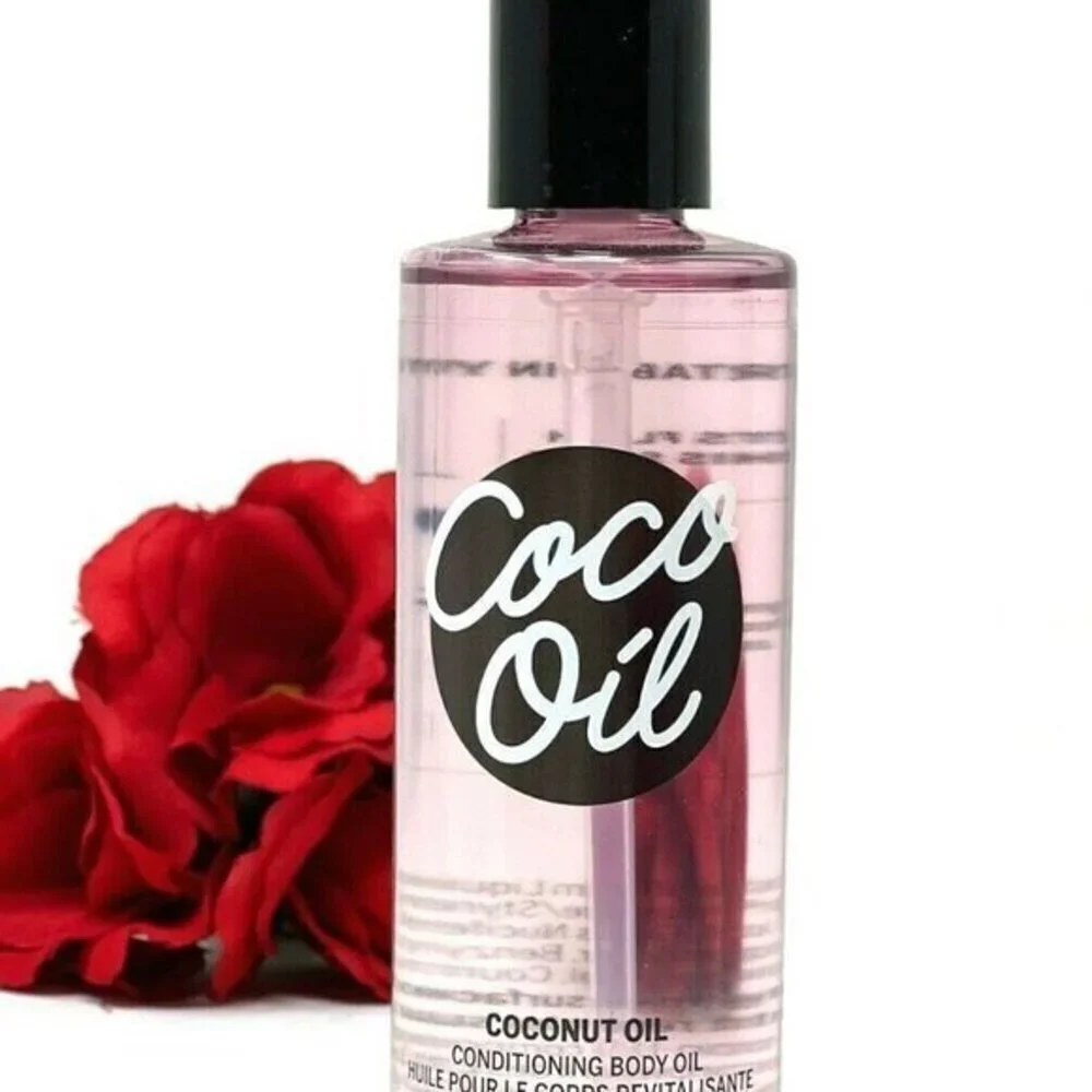 Victoria's Secret Pink Coco Oil & Coco chill Conditioning Body Oil 8 Oz X2 LOT